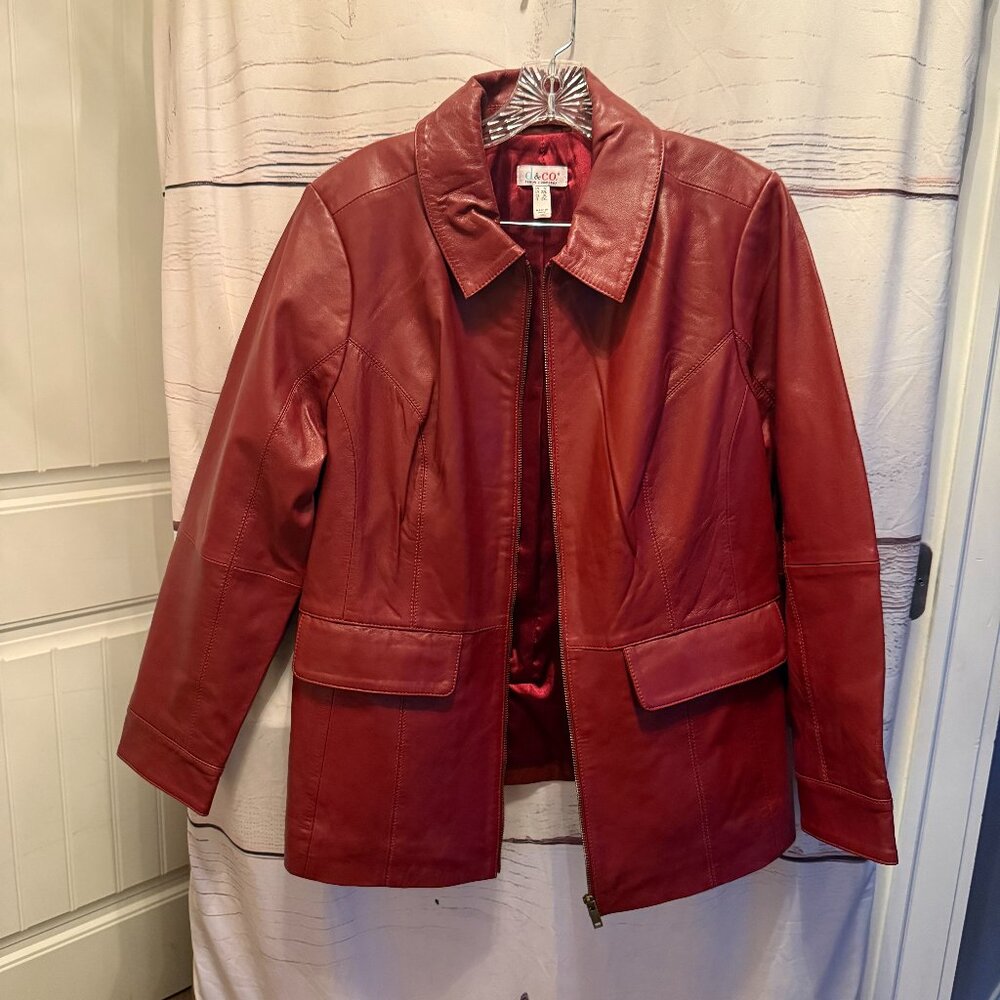Denim & Co. Leather Jacket 1X